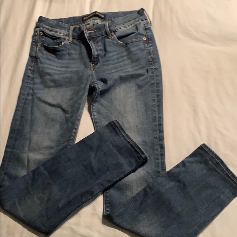 Express Performance Stretch Skinny Mid Rise jeans